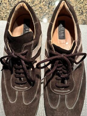 Gordon Rush Men's Brown & tan Suede shoes